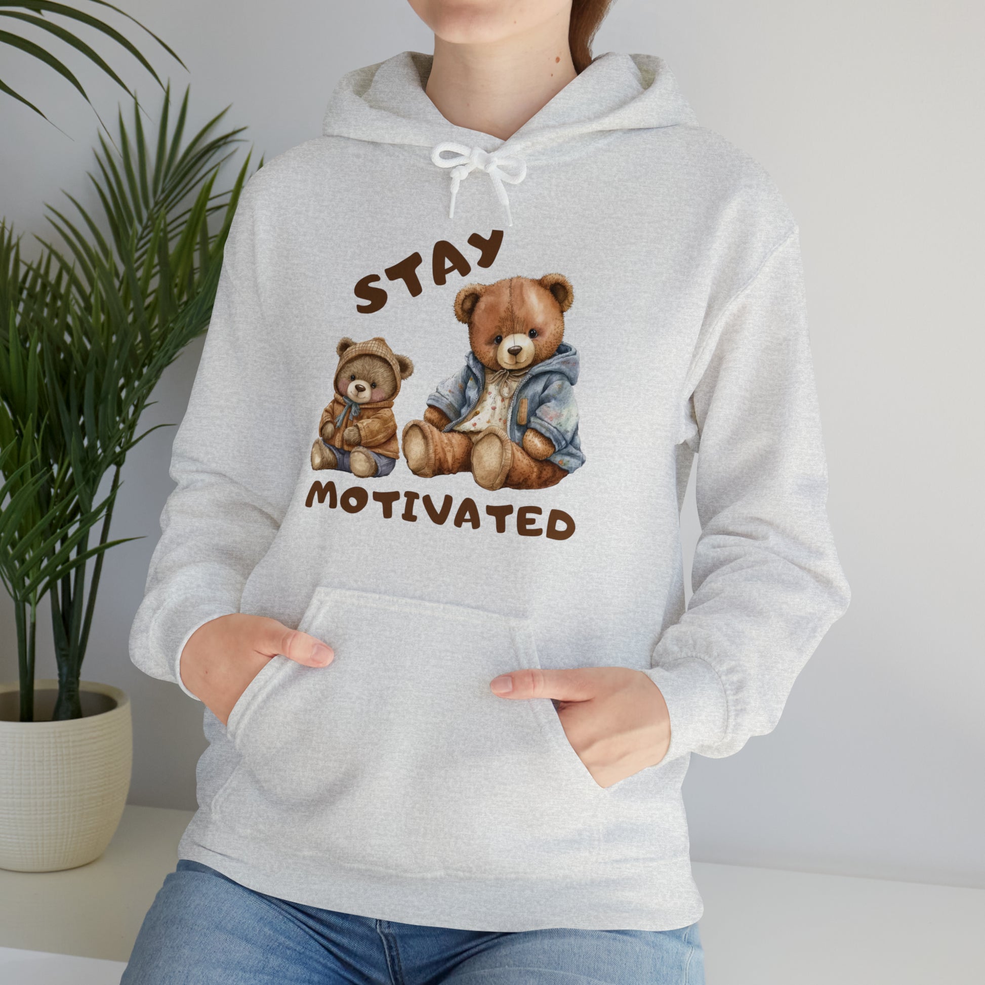 “Comfortable Stay Motivated hoodie ideal for active lifestyles
