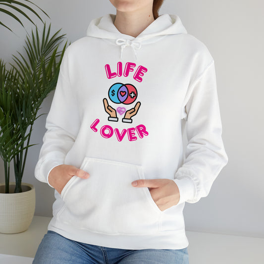 "Cozy Life Lover hoodie with an inspirational message