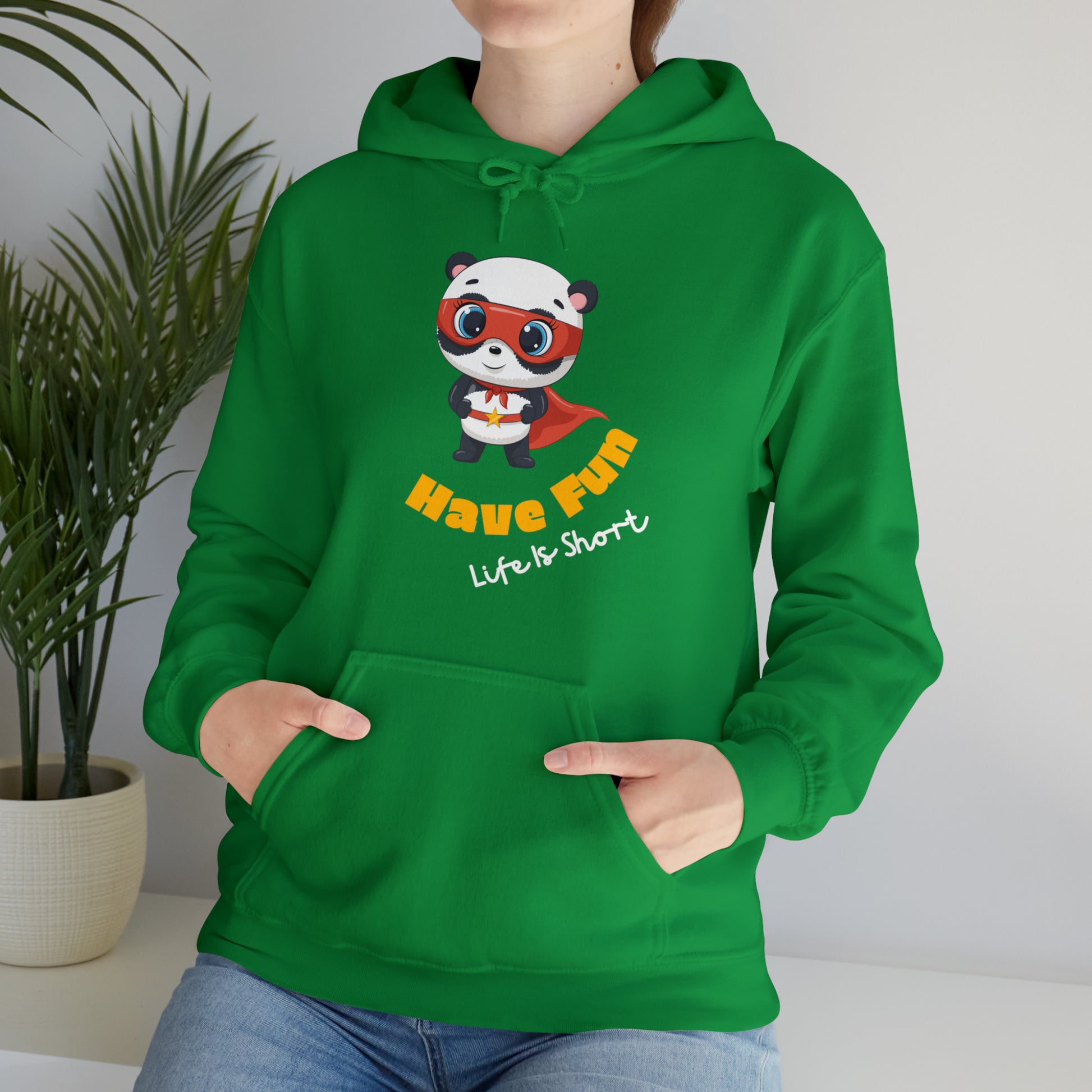 "Have Fun hoodie with a creative design that spreads positivit