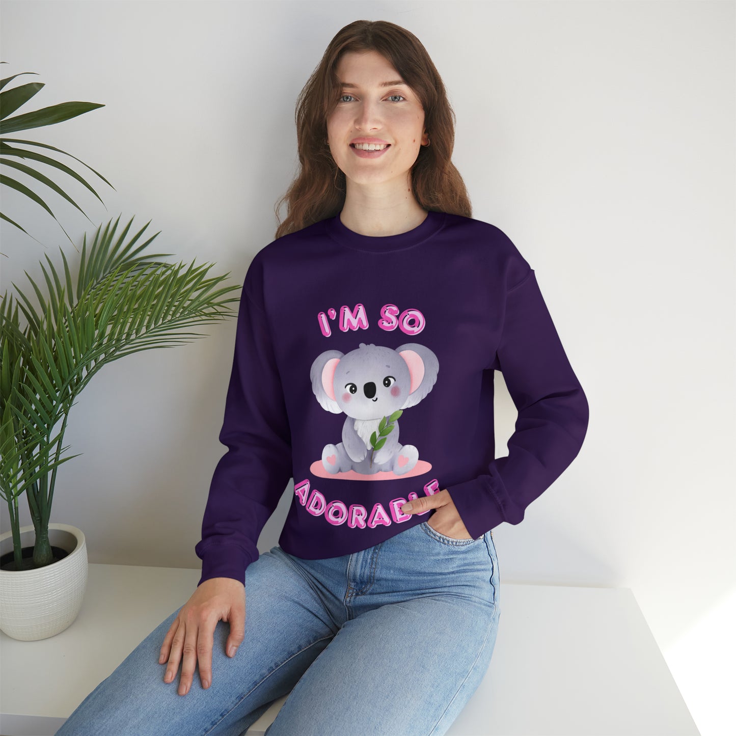 I’m So Adorable sweatshirt with playful charm and cozy fit