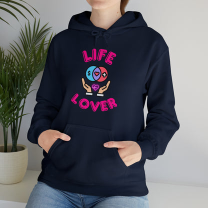 Life Lover hoodie with heartwarming life-affirming print