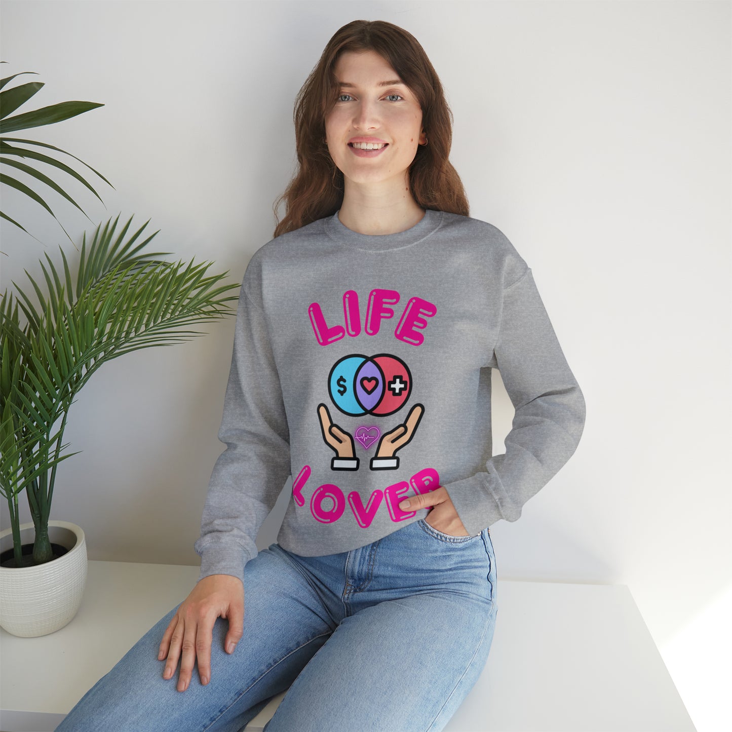 "Life Lover sweatshirt for cozy days and spreading good vibes"
