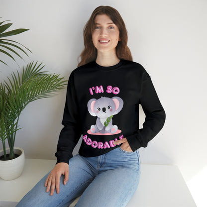 “Minimal I’m So Adorable sweatshirt in soft cotton blend