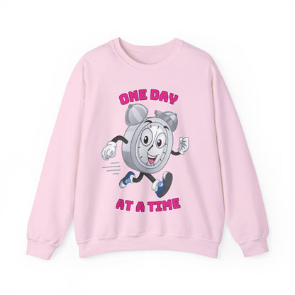 “Modern One Day At a Time text sweatshirt”