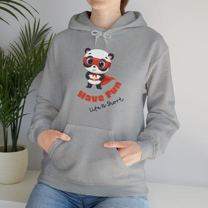 "Playful Have Fun hoodie with a positive, eye-catching print"