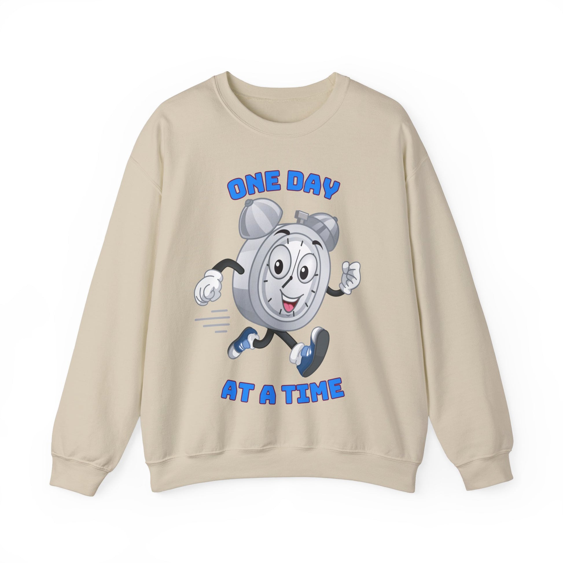 “Positive message One Day At a Time graphic pullover”
