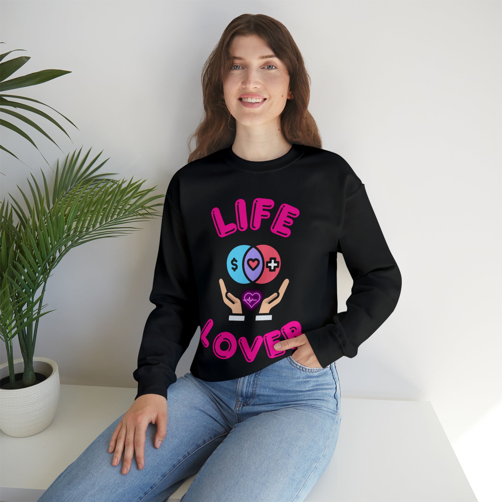 Soft Life Lover sweatshirt perfect for spreading positivity