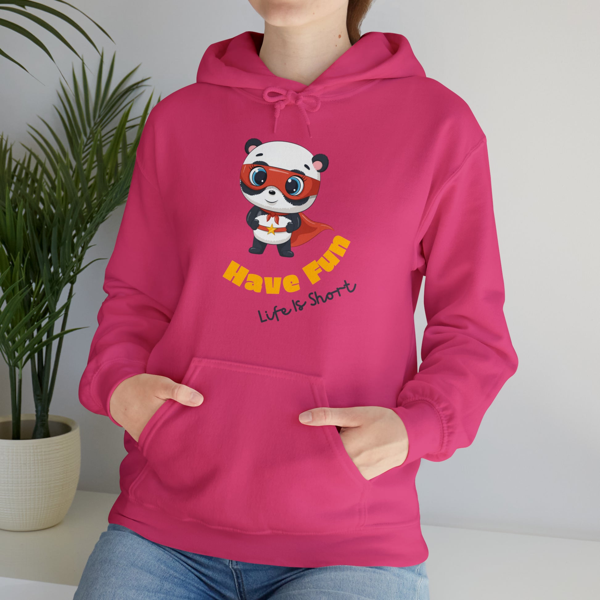 "Soft and cozy Have Fun hoodie with playful lettering"