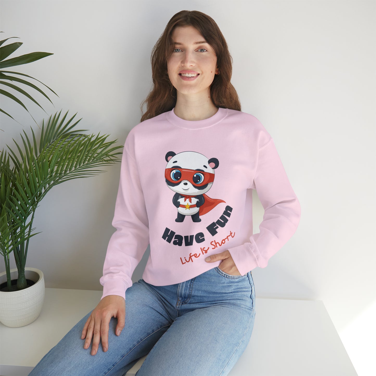 Stylish Have Fun sweatshirt with vibrant, fun details"