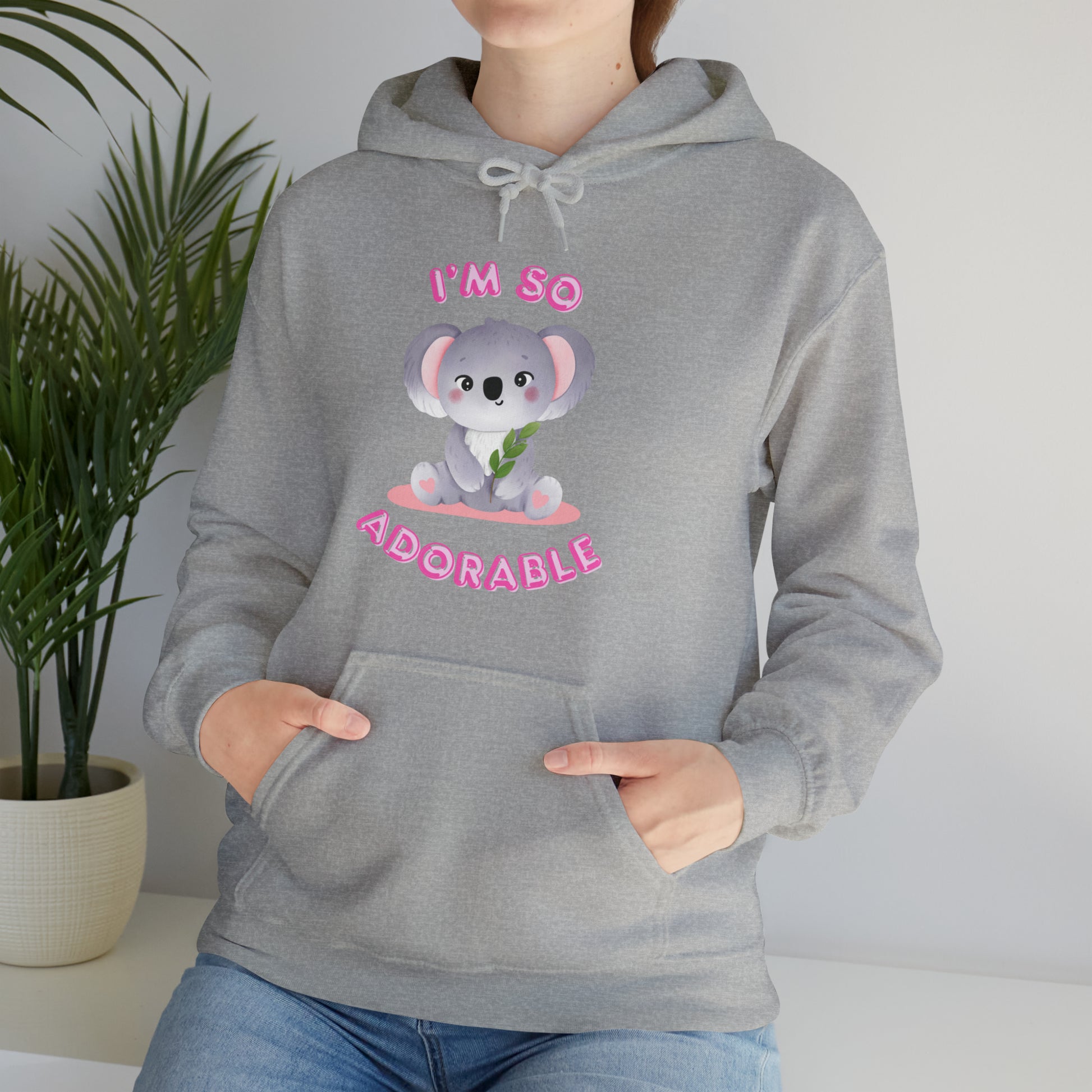 “Warm I’m So Adorable hoodie made with soft fleece material