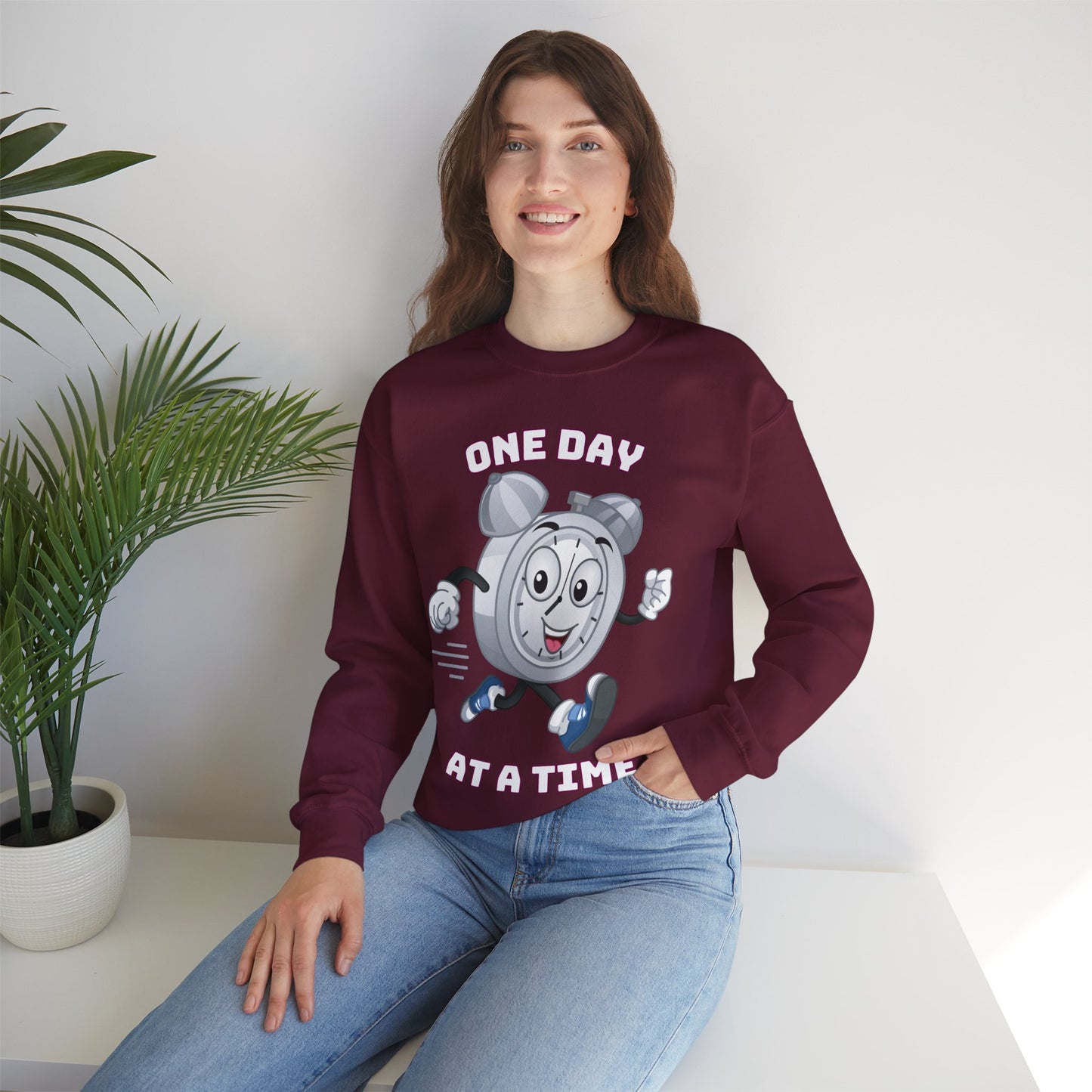 “Warm One Day At a Time sweatshirt for everyday comfort